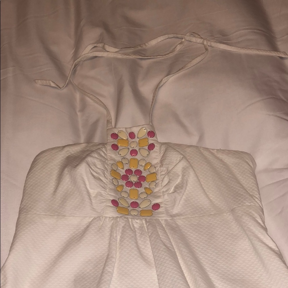 Lilly Pulitzer White Halter Dress